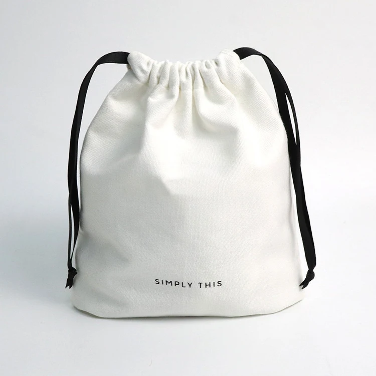 Оптовая продажа, сумка на шнурке из органического хлопка, 12 унций