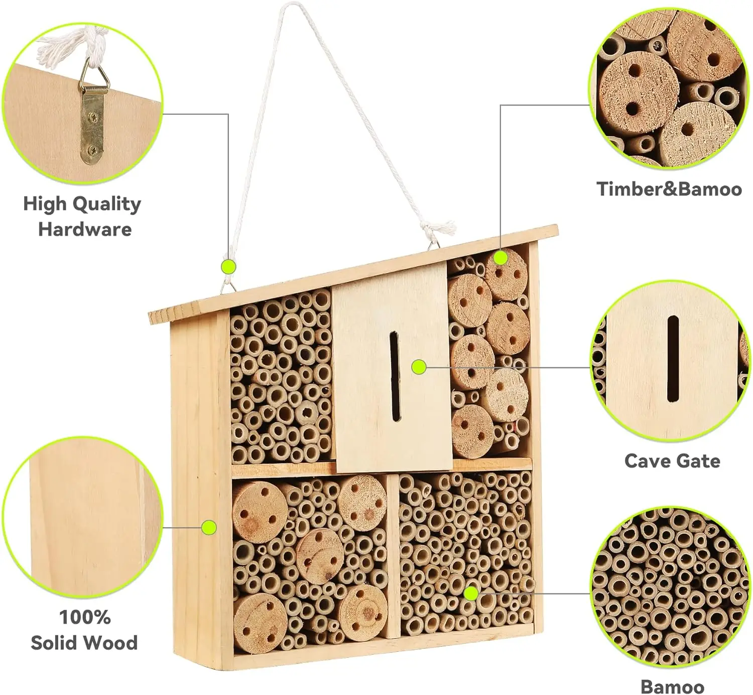 carpenter bee trap cell drawer organizations wooden bee house handmade flow bee hive insect hotel beekeeping box equipment