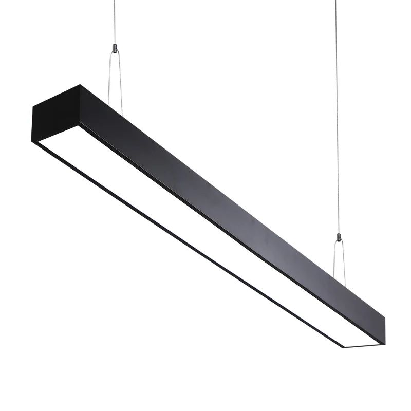 
Shop office Aluminum Modern LED Pendant Lamp Linear Fixture 36W 48W 72W Kitchen Living Room Hanging Lamp 6FT 5FT 4FT 