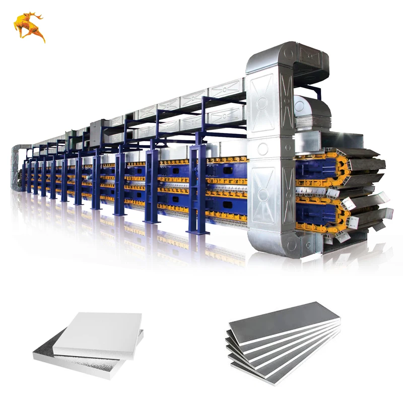 German tech PU phenolic insulation board production line