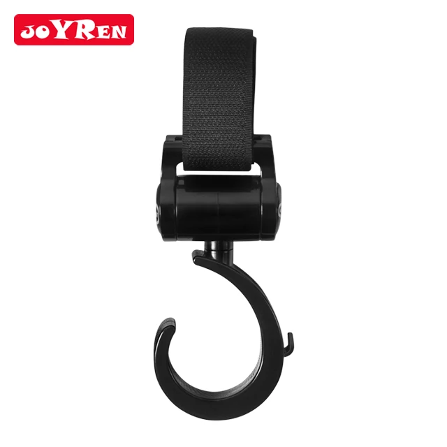 Portable Adjustable Multi-Functional ABS Black Baby Stroller Pram Hook Cup Holder