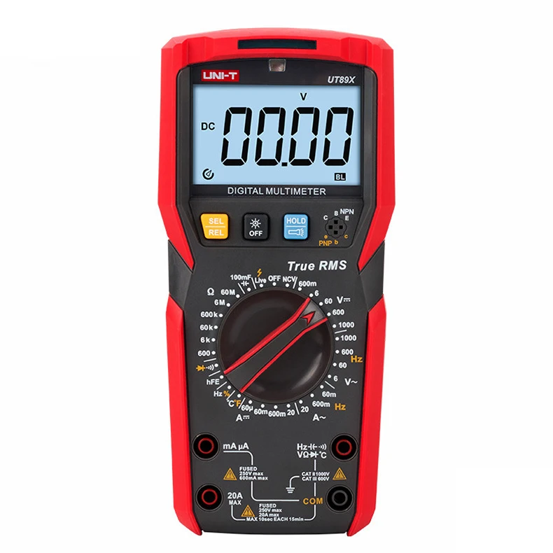 UNI-T 6000 Counts True RMS Professional NCV Detection UT89X Digital Multimeter for Testing Zero Line or Live Line