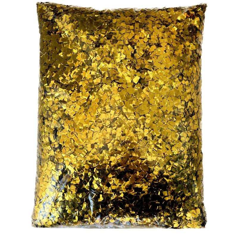 2x5cm Mylar PVC  Golg metallic Confetti paper /Party confetti gold/silver/