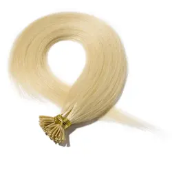 Wholesale Long Straight 613 Remy Virgin Brazilian PreBonded Keratin Stick In I Tip Human Hair Extensions