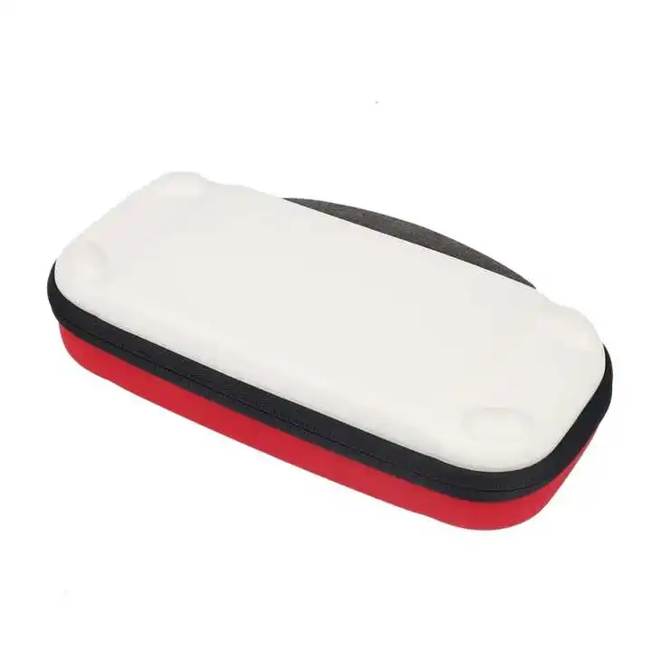 Custom Red Pu Hard Shell Zipper Close Eva Material Empty Game Console Storage Case