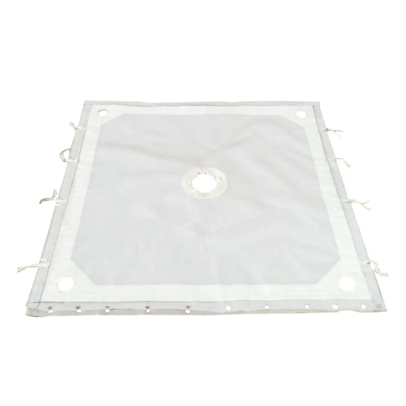 Manufacture good quality mud slurry pp filter press cloth rubber barrel neck filter press cloth