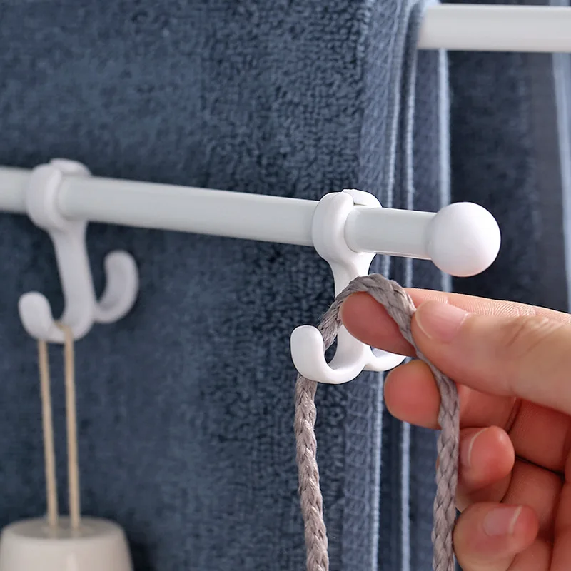  2021 Hot Sale Punch-free Towel Rack Folding Rotating Movable Toilet Bathroom 2-5 layer
