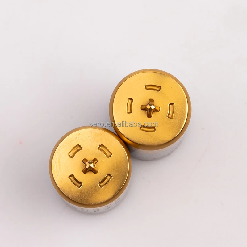 High-Quality Titanium-Plated M42 Screw Punch Head  Factory Direct Sale Header Punch