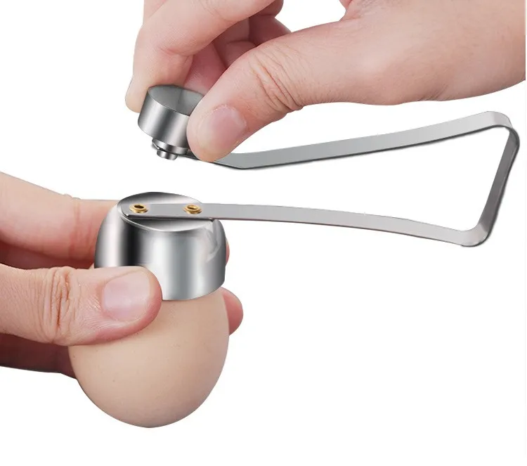 Top quality Kitchen tool Remover 304 Stainless Steel Egg Shell Cracker Opener for Sale