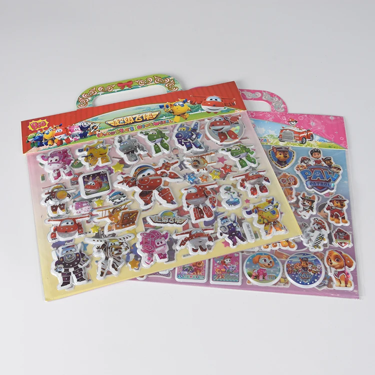 Wholesale custom 3D size cute girl princess skirt plastic stickers decoration puffy bubble stickers