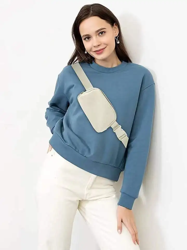 Unisex Everywhere Belt Bag Adjustable Buckle Belt Nylon Fanny Pack Run Shopping Travelling Adjustable Waterproof Waist Bag