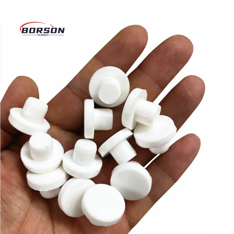 Factory Silicone T shape Small Stopper Bungs 18-8-13 Solid Hole Stopper Tapered Flask Tapered Beer small silicone hole Plugs