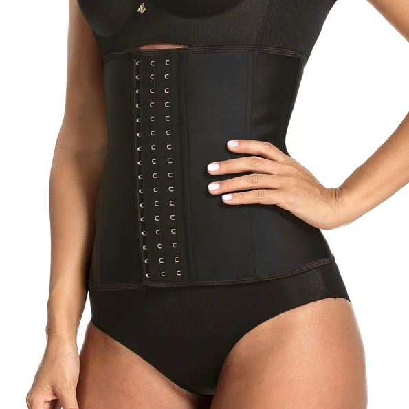 Beige colorful fashion steel boned latex cheap waist training corsets wholesale waist trainer shapers 2019 new type