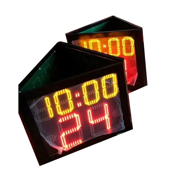 Three Sided Countdown LED Shot Clock Electronic Basketball Counter Shotclock For Basketball Competition