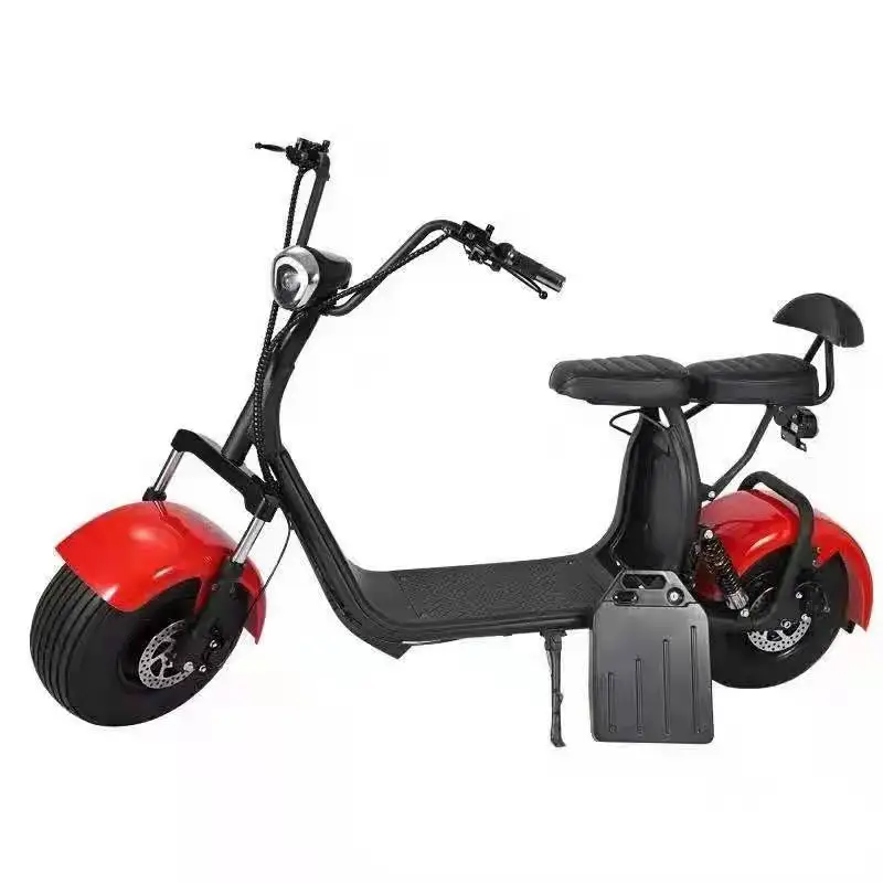 Высокоэффективный электрический скутер 60V12Ah 1500W с толстыми шинами быстрые электрические скутеры для