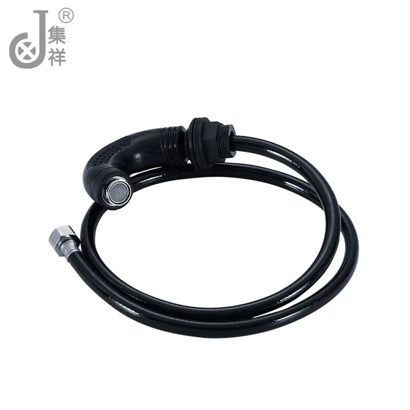 Wholesale Hose with Sprayer Backwash Unit Equipment Washing Shampoo Bowl Basin Sink Connect Barbershop Barber Shop Modern Black