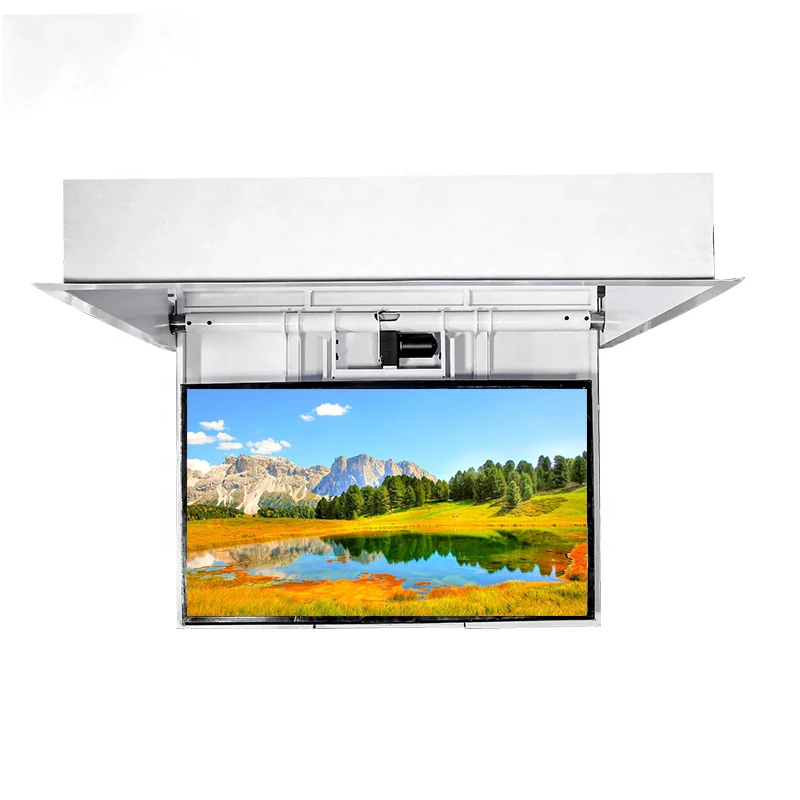 High Performance Smart Electric Controllers TV Lift Bracket Flip Down Ceiling Tv Lift Motorized Tv Mount
