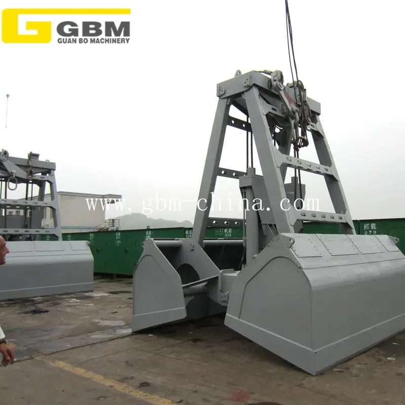 GBM brand 6- 12 CBM Wireless remote control grab crane grab bucket