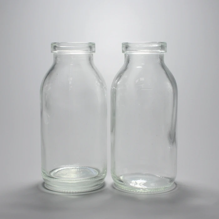 100ml 32mm Wide Mouth Clear Pharmaceutical Infusion Glass Bottle