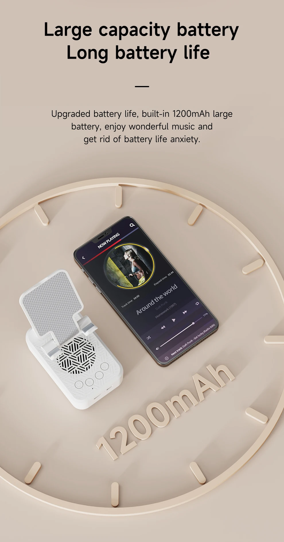 2023 factory Hot sale B20 2 in 1 Portable Blue tooth Speaker 5.1 with phone stand Touch Digital Noise Reduction Portable Earbuds