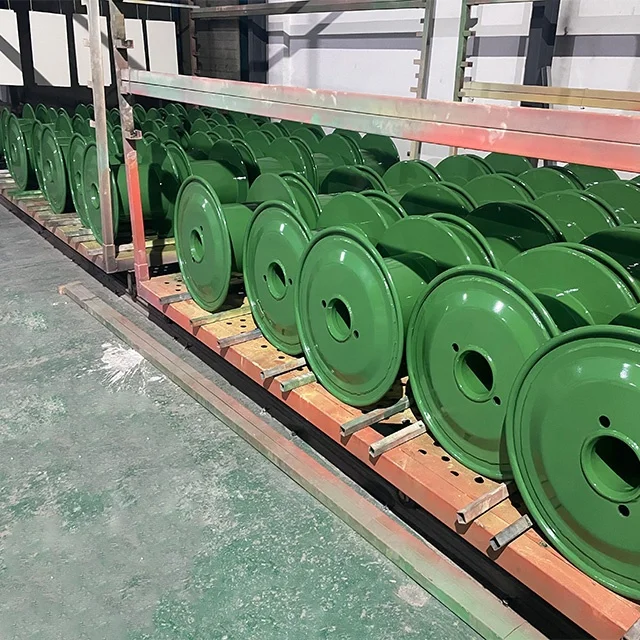 Metal steel spool for wire stranding, DIN300 steel spool