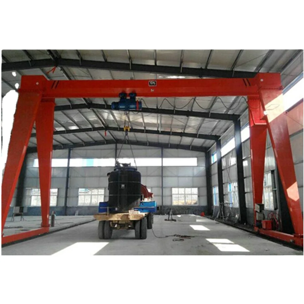Popular rail running garage gantry crane