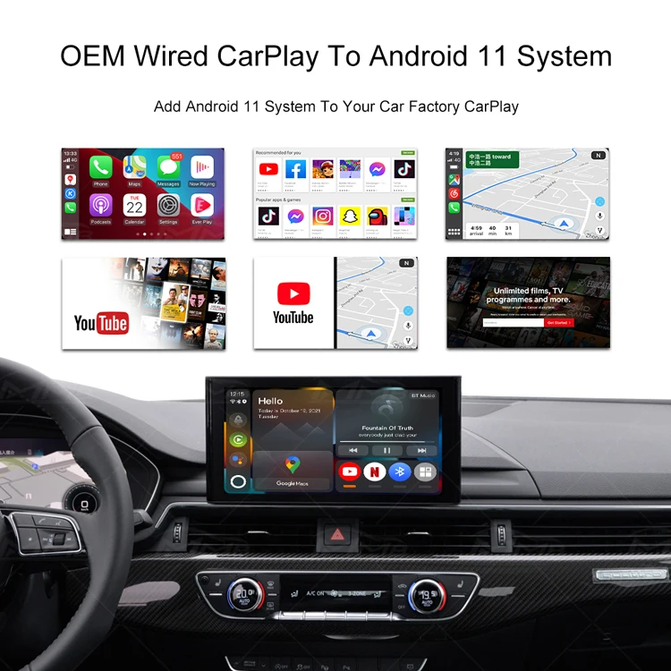 Беспроводной адаптер Joyeauto MMB Android 11 CarPlay ai box для HDMI выхода carplay