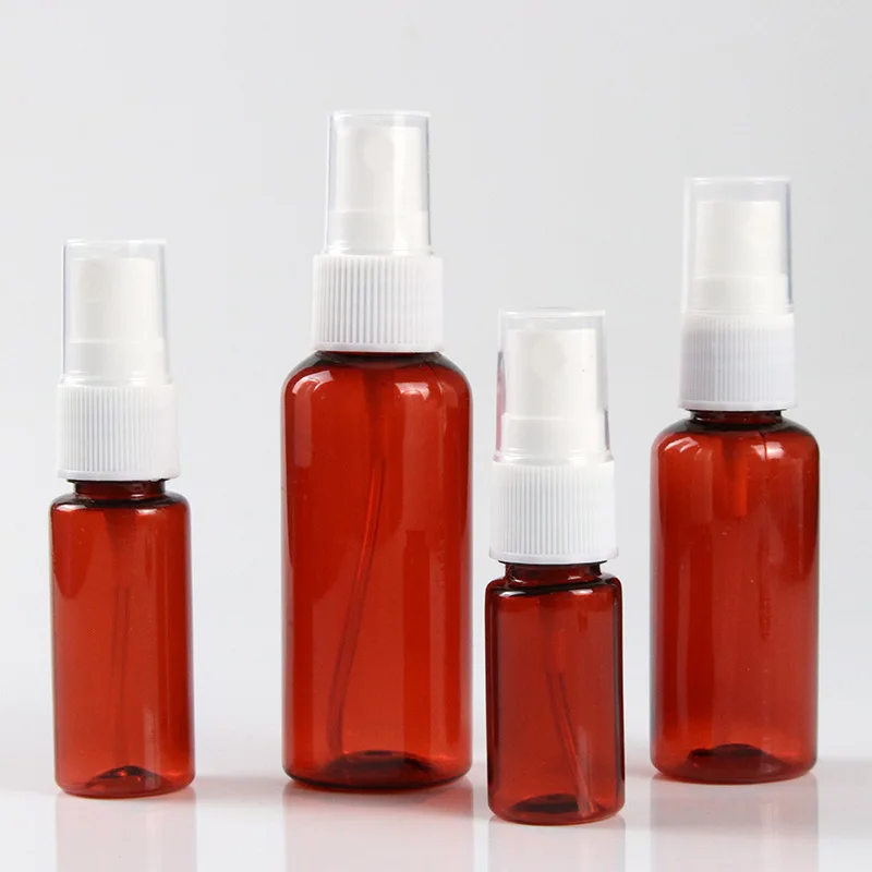 20ml 30ml 50ml 100ml 200ml amber blue white black green perfume spray plastic bottles Empty Fine Mist Plastic Mini Travel Bottle