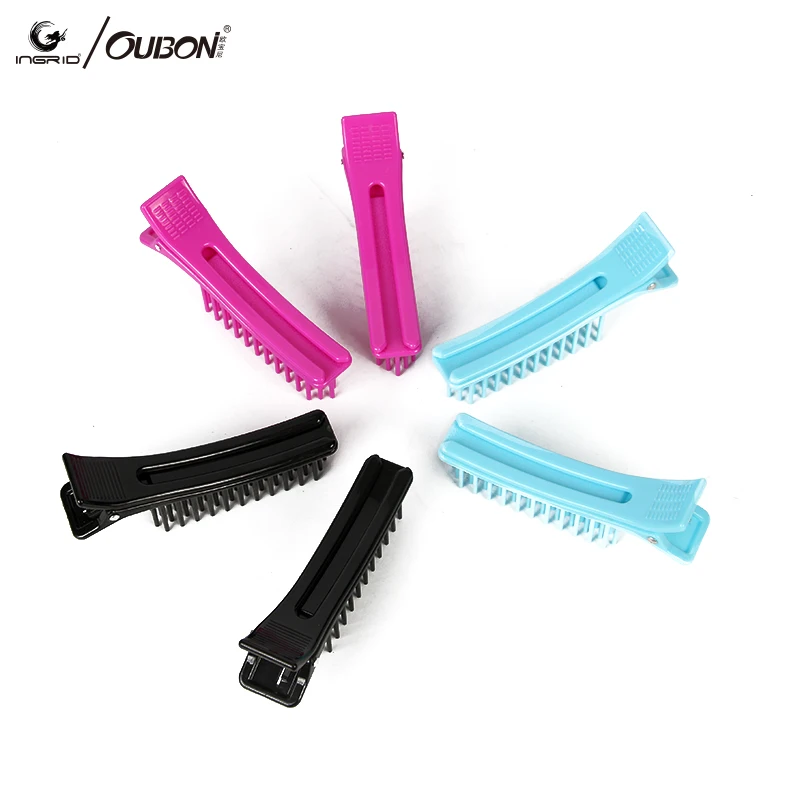 Plastic Hair Clips Hairdressing Clamps With Comb Hairpins Clamp Salon Cutting Dye Hair Care Styling Tools