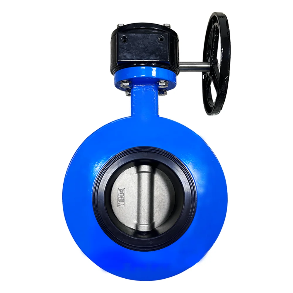 Factory butterfly valves PN10 PN16 DI valve body, DI nickel plate, disc shaft, nitrile rubber seat, globe butterfly valve, ducti