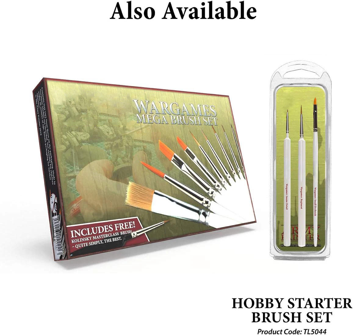 Hot Sale Model & Detail Fine Tip Paint Brush Miniature Small Paint Brush Set of 3 pcs Acrylic Paint Brushes