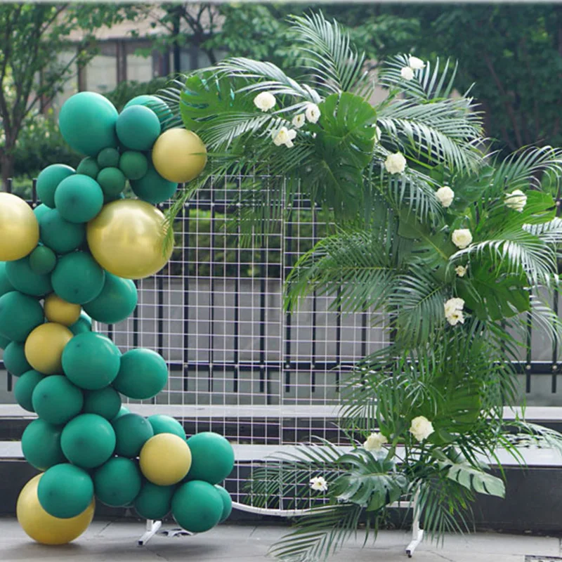 
High quality wedding decoration metal circle grid stand gold round mesh wedding backdrop mesh screen 