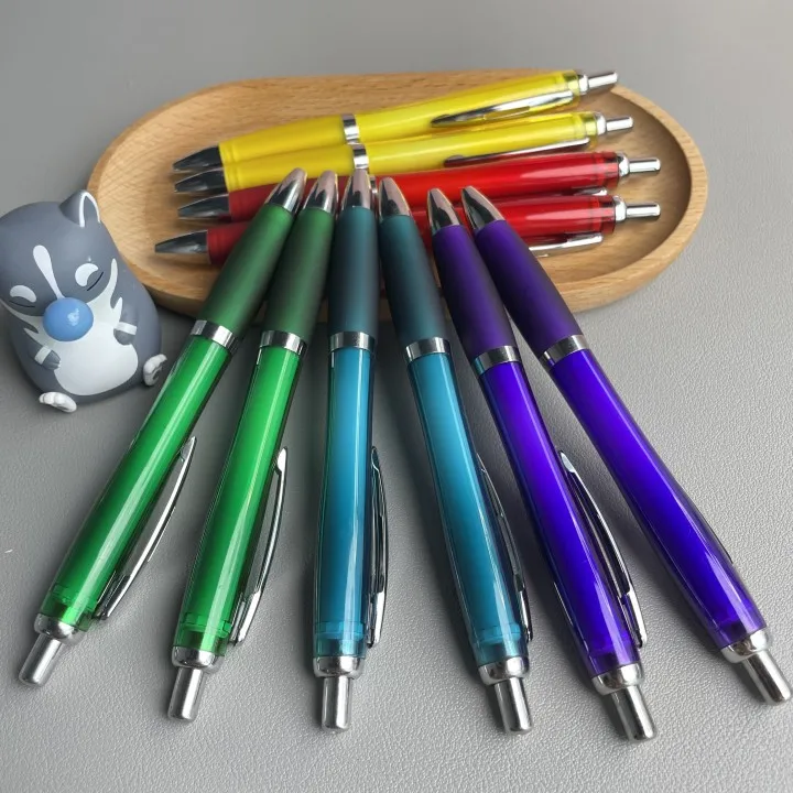 Wholesale Gourd Pen Click Plastic Body Customized Logo Colorful Kinds Promotional  Soft Stylus Pens