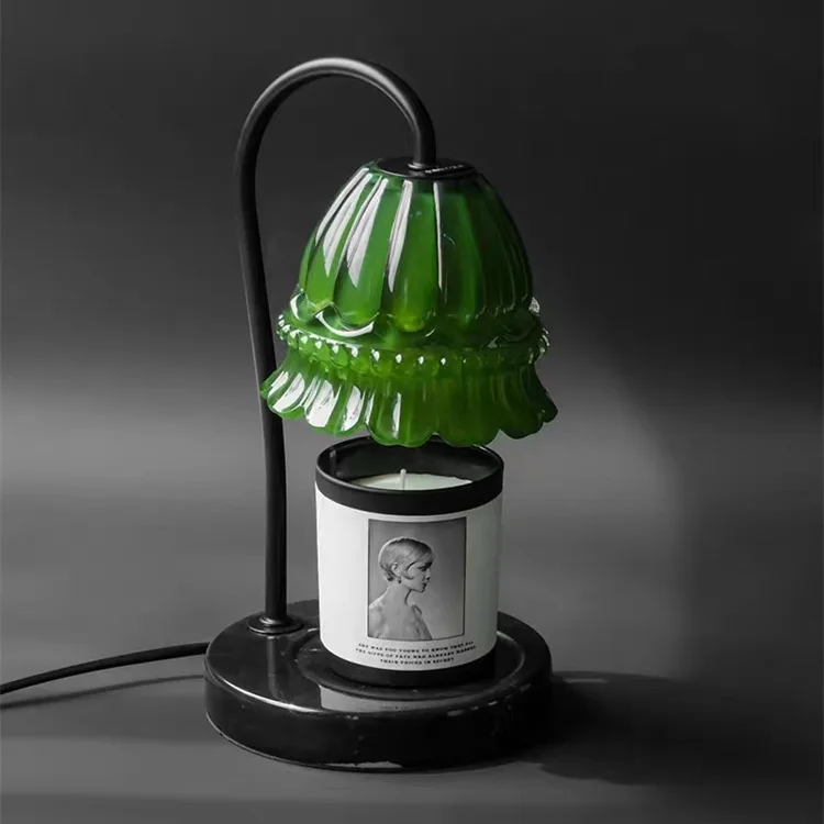 Candle Warmer Lamp - Candle Warmer Lamp with Timer and Dimmer Adjustable Height,Electric Wax Melt Warmer with 2 Bulbs