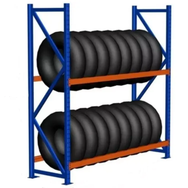 Powder Coated Boltless Warehouse Tire Storage Rack Heavy Duty Pallet Storage Racks