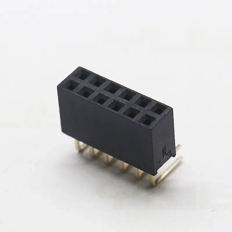 High quality pitch 2.54mm height 8.5mm positions 10-100pin Y type 90 degree dual row header female right angle Connector