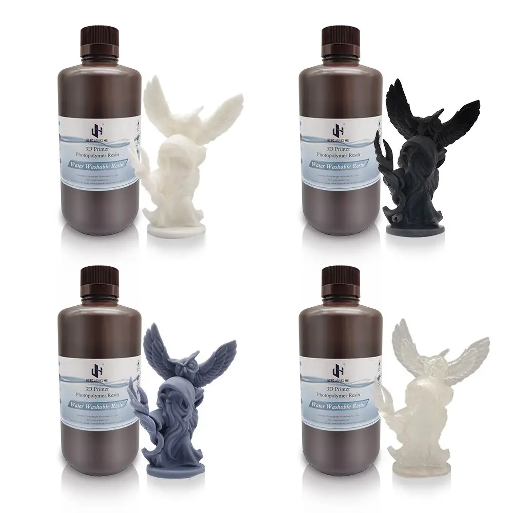 JAMGHE 8K Water Washable Resin For 3D Printer 405nm UV Light LCD DLP SLA  Resins Great Surface Irritation Factory Manufacturer