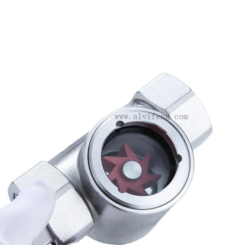 2021 New Promotion Stainless Steel  Water Flow Indicator with Impeller Impeller Flow Indicator