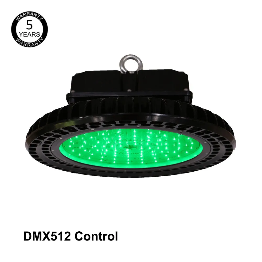 High Voltage ETL listed  277-480V 150 Watt RGBW LED High Bay UFO Lights