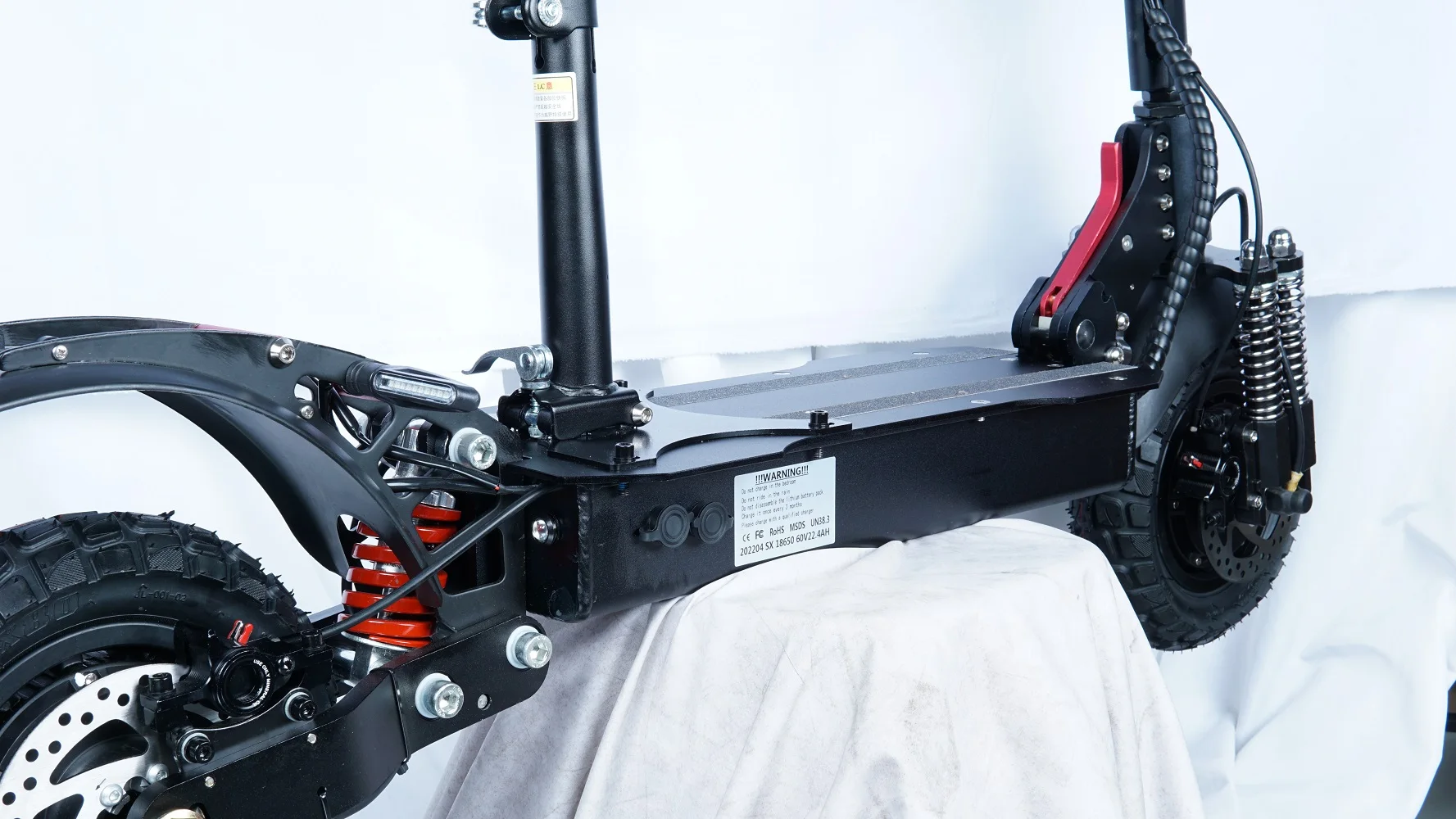 T4 Powerful 52V 26Ah 2400W Cruise Control Dual Motor Off Road With Seat Adult Electric Scooter