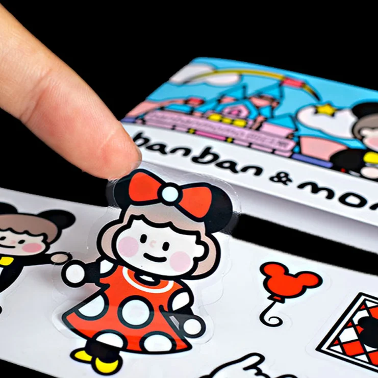 
Color Star DIY Children Cartoon Sticker Logo Sticker Customized Special-shaped Luggage Sticker Printing 