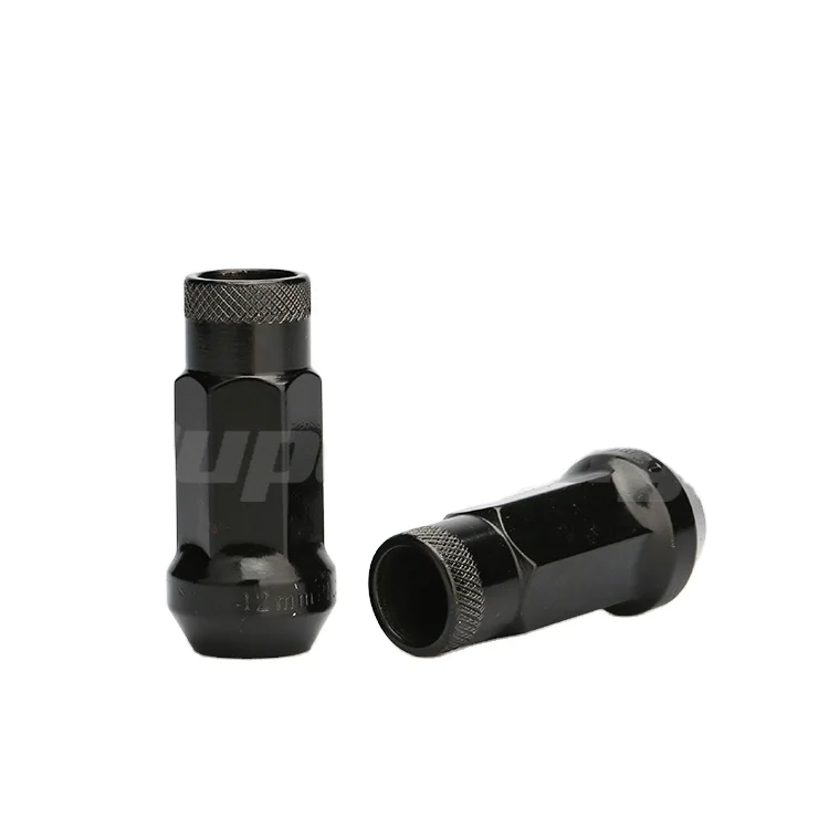 N055 BLACK MUTEKI Cone Seat 17mmHex M12x1.5/M12x1.25  Blister Packing Wheel Racing Nut Sets