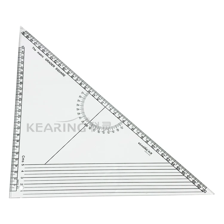 Kearing Acrylic Triangle Ruler Set Square rule for Sewing Graders and Fashion Designers  #T046