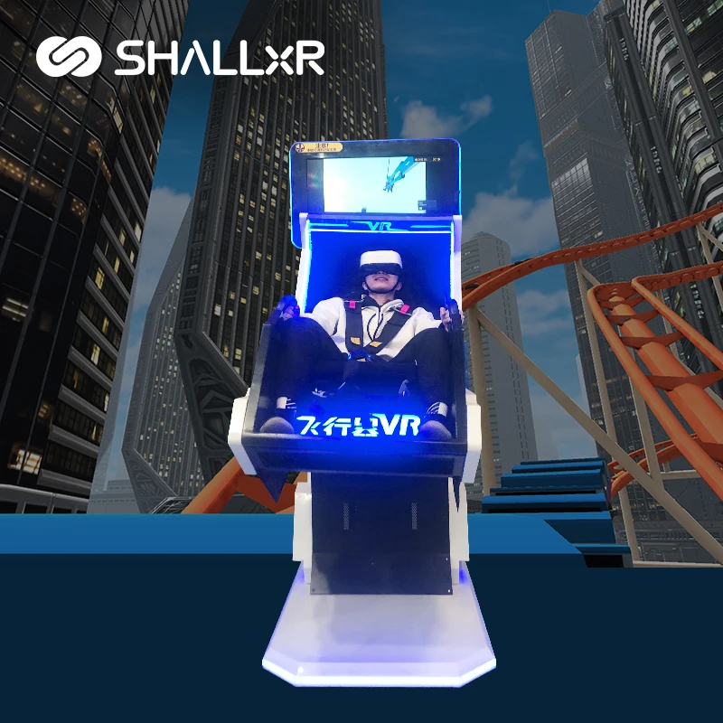 ShallxR arпроисходит игровой автомат, динамическая платформа с полным движением 360 9D VR, вращающийся симулятор полета, оборудование для кабины