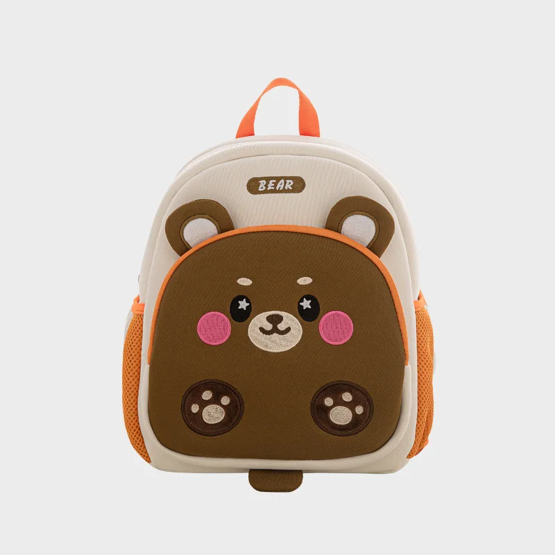 2024 High Quality Nylon Cartoon Backpack Waterproof and Colorful Neoprene Material Kids School Bag for Boys