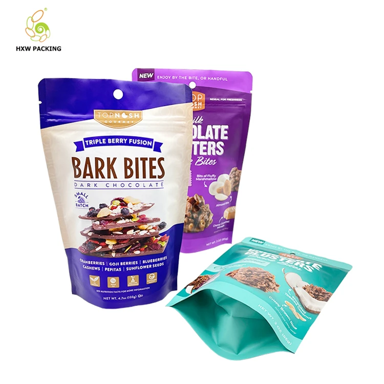 Custom Printed Plastic Aluminum Foil Dried Fruit Pouch Snack Food Packaging Bag Potato Chips Bag