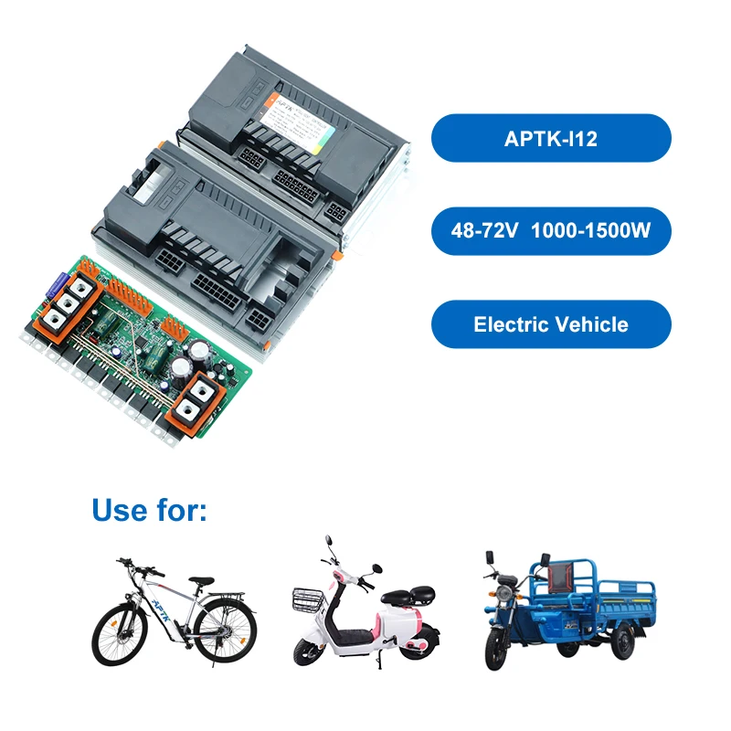 Factory supply 72v Brushless DC Motor Controller 48v 60v Waterproof Ebike Controller 1500W E Scooter Controller