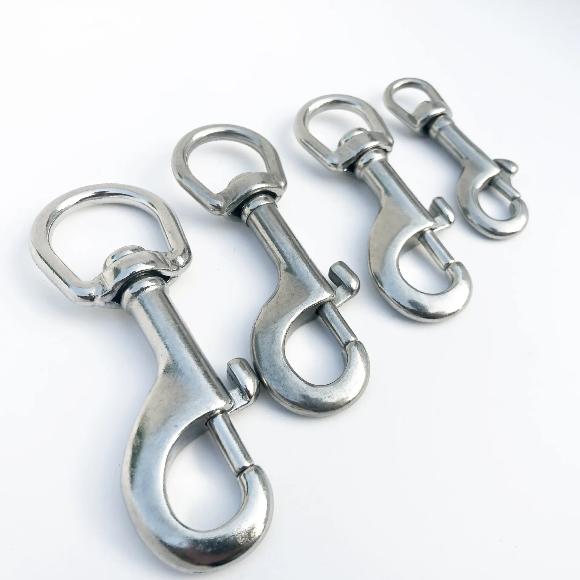 Swivel Eye Snap Hook Single Ended Snap Clips Marine SS316 Clips for Diving/Keychain/Dog Leash/Camera Strap/Clothesline