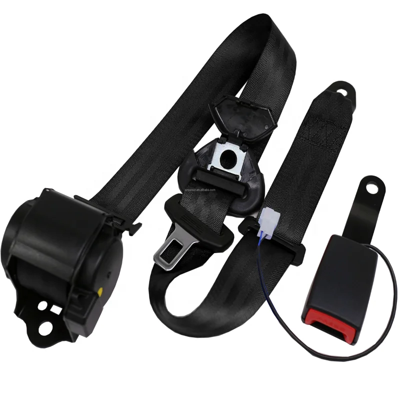 2 Inch 3 Point Retractable Seat Belt With Switch Auto Car Safety Belt With Sensor