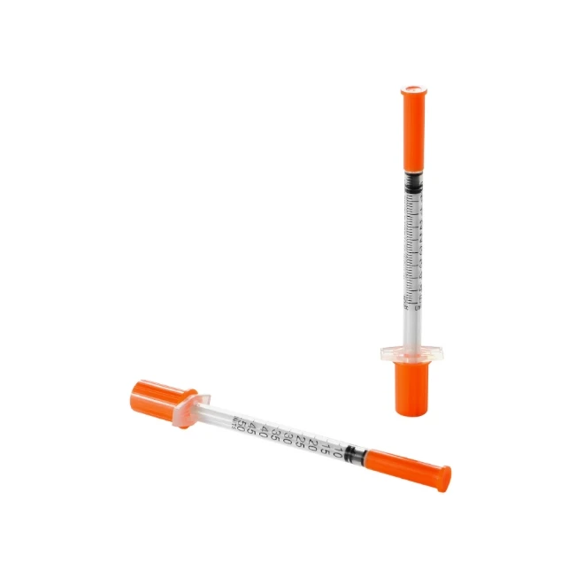 Medical Best Selling Disposable 0.3ml 0.5ml 1ml Insulin Syringe With Needle